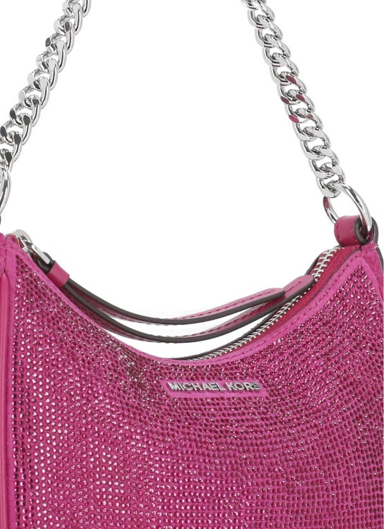 Shop Michael Michael Kors Sm Chain Hand Bag In Pink