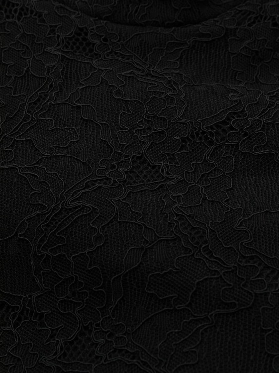 Shop Philosophy Di Lorenzo Serafini Chantilly-lace Long Dress In Black