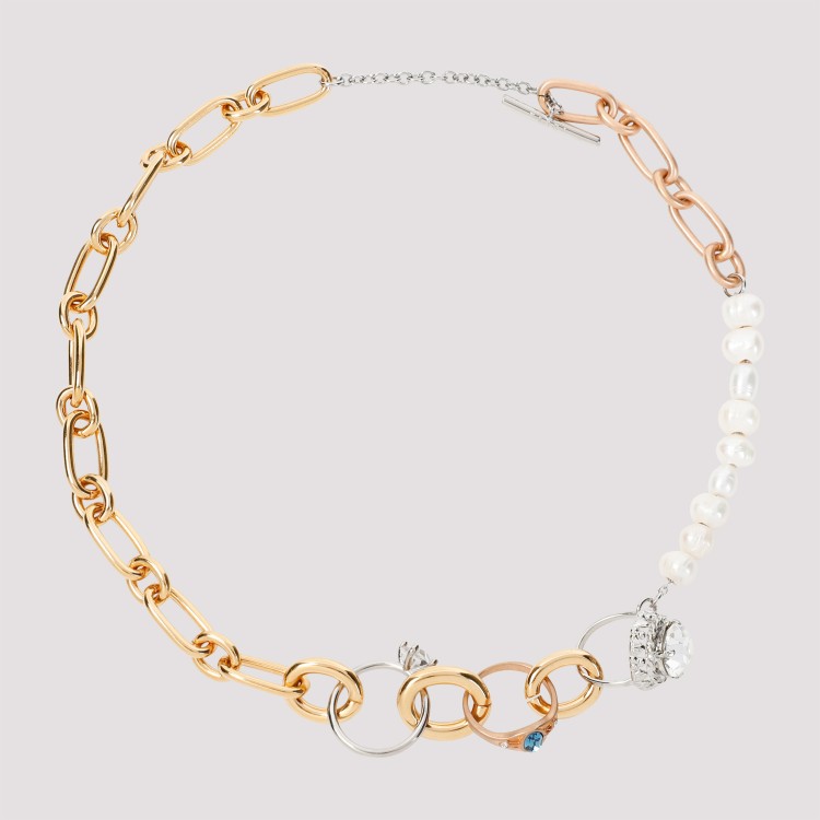Shop Marni Deep Gold Brass Necklace