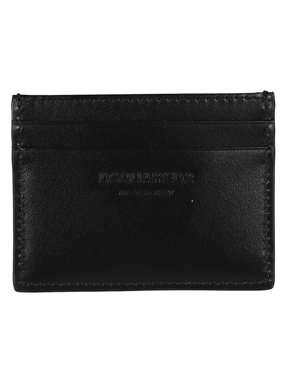 Shop Dsquared2 Black/white Calf Leather Wallet