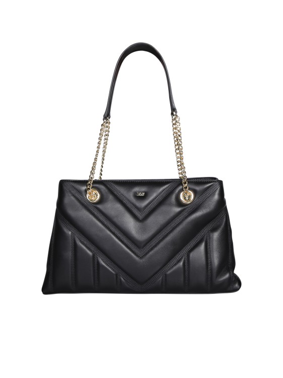 Dkny Chevron-Quilted Leather Tote Bag - BGD