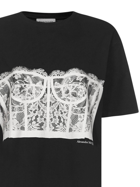 Shop Alexander Mcqueen Black Cotton Jersey Oversize T-shirt