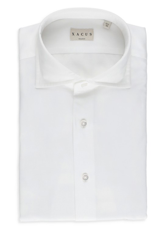 Shop Xacus White Cotton Shirt