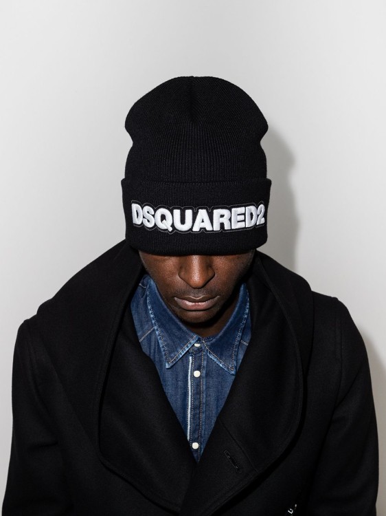 Shop Dsquared2 Beanie Hat In Black