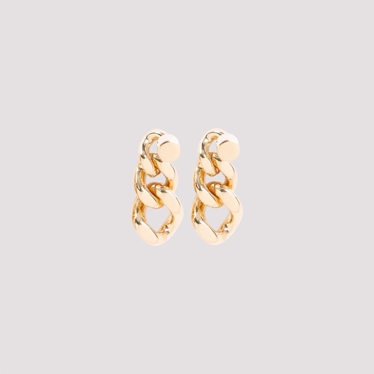 Shop Jil Sander Dw5 Gold Eco-brass Earrings In Not Applicable