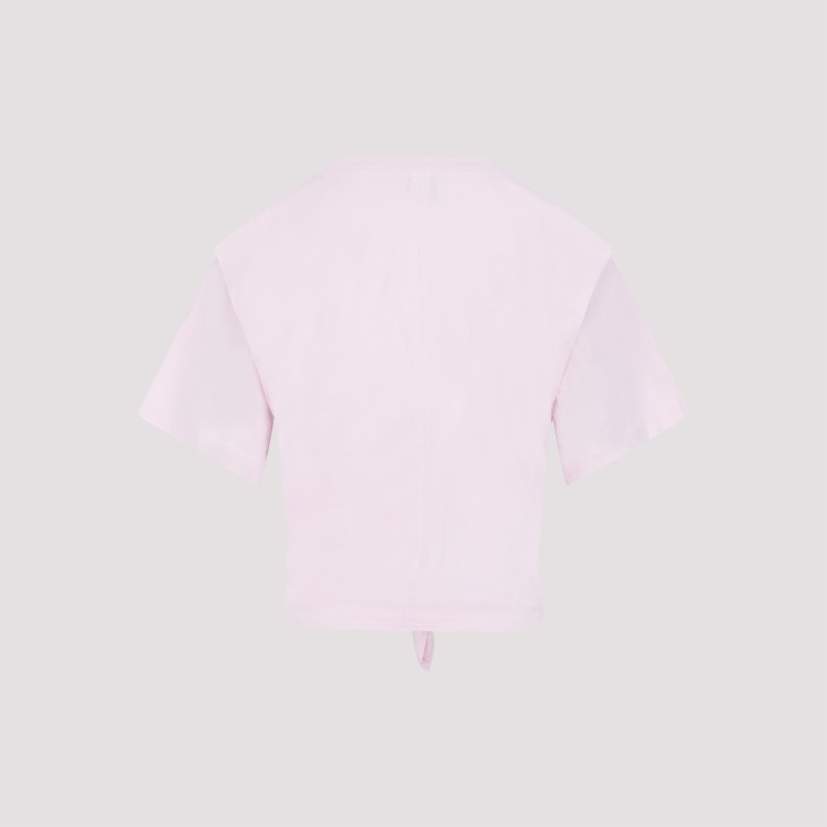 Shop Isabel Marant Zelikia Light Pink Cotton Top