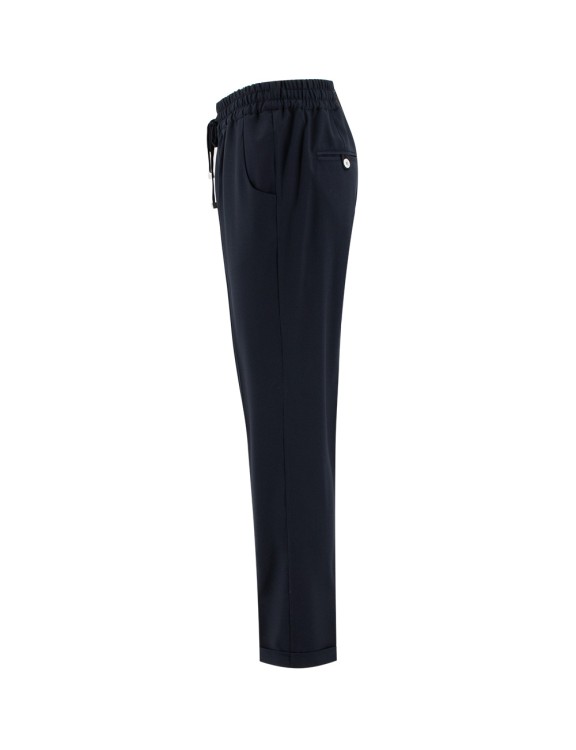 Shop Kiton Pure Soft Virgin Wool Trousers In Black