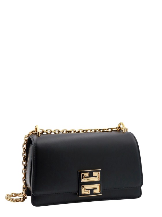 Shop Givenchy Leather Shoulder Bag With 4g Buckle In Black