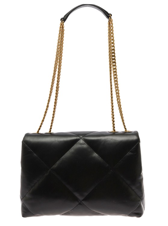 Shop Tory Burch Kira Diamond' Black Crossbody Bag