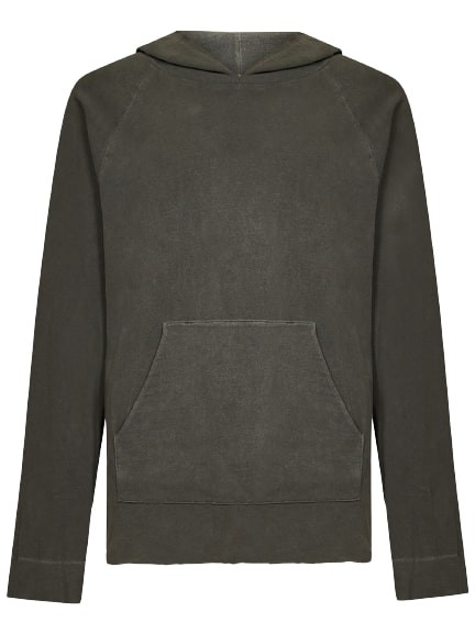 Shop James Perse Hooded Sweaters Military In Grey