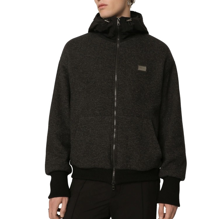 Shop Dolce & Gabbana Zip Fastening Jacket In Grey