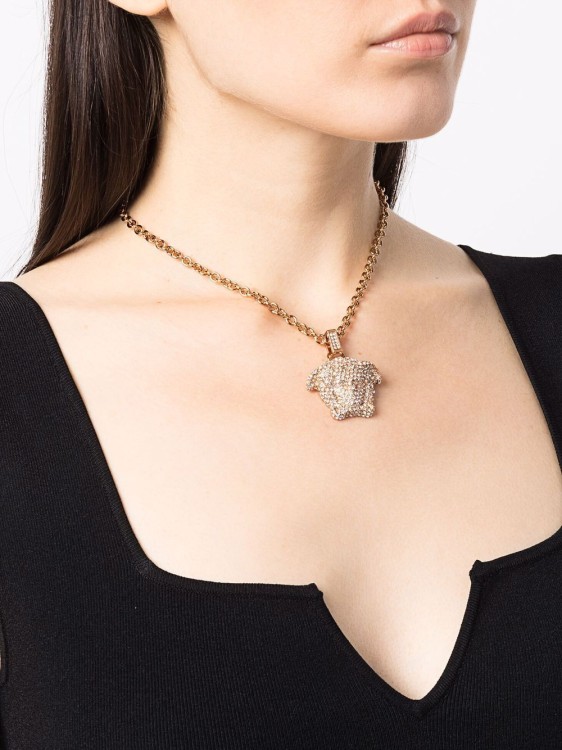 Shop Versace Medusa Pendant Necklace In Not Applicable