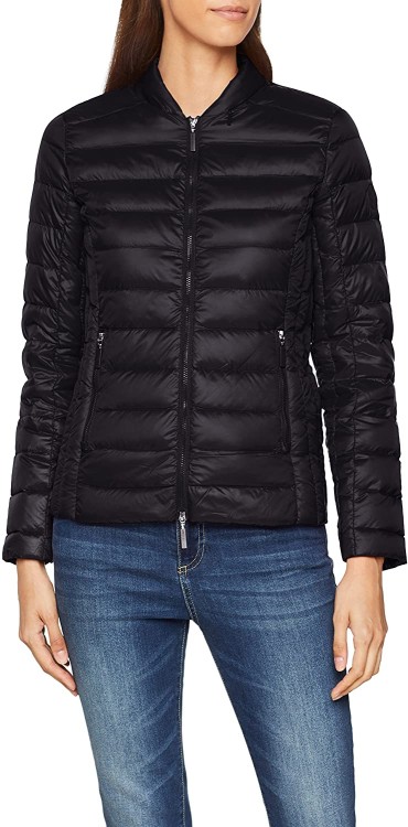 Armani Exchange Packable Quilted Down Jacket In Black