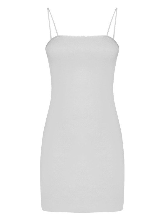 Shop Fendi Logo Mini Dress In White