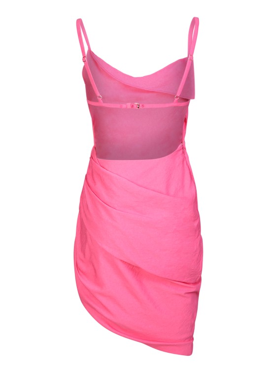 Shop Jacquemus Pink Saudade Mini Dress