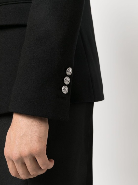 Balmain Embossed-button Detail Jacket In Black