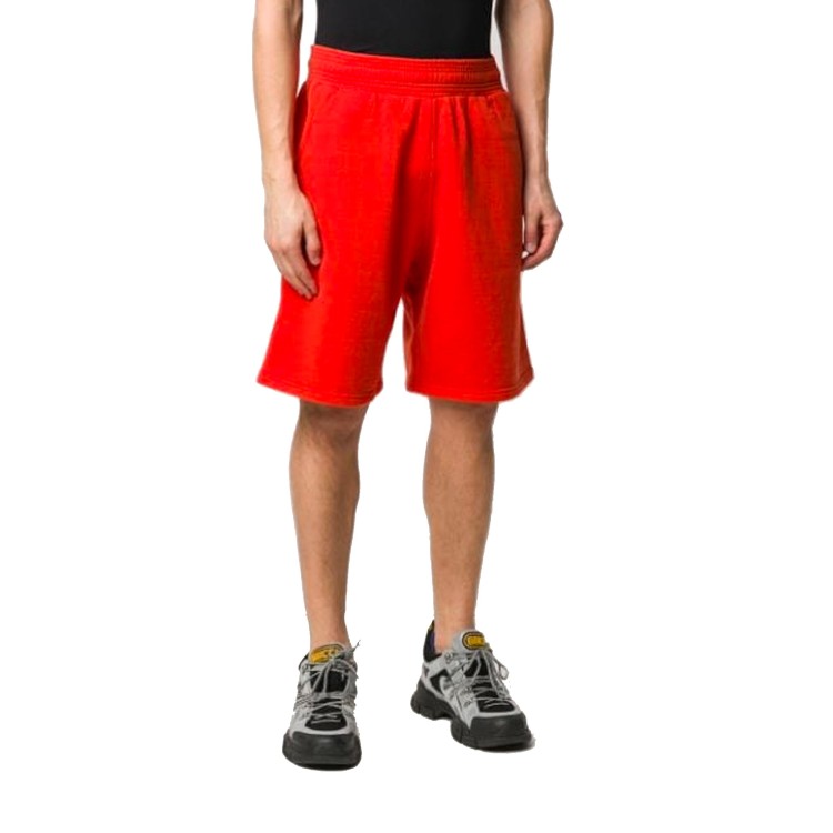 Shop Givenchy Logo Track Shorts In Red