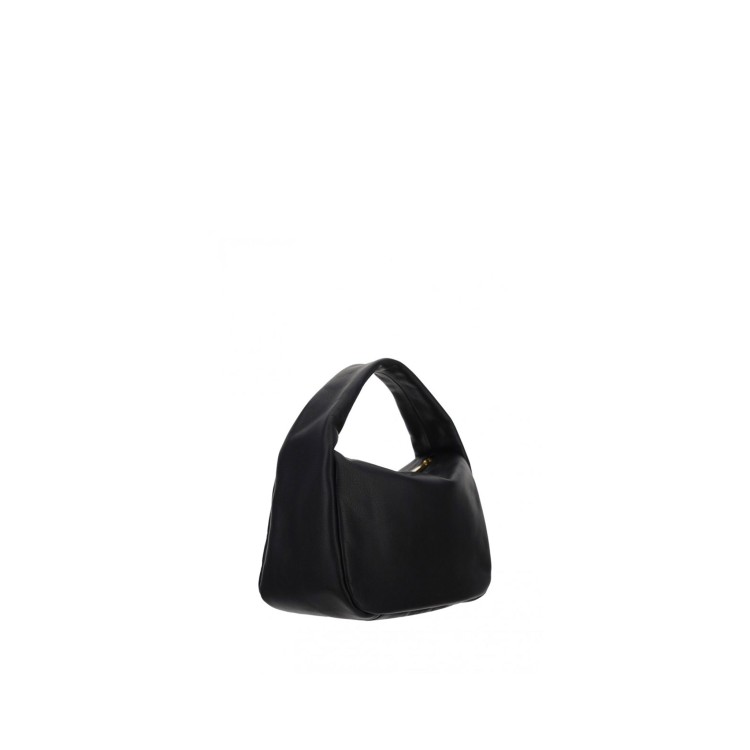 Shop Dsquared2 Black Leather Logo Handbag