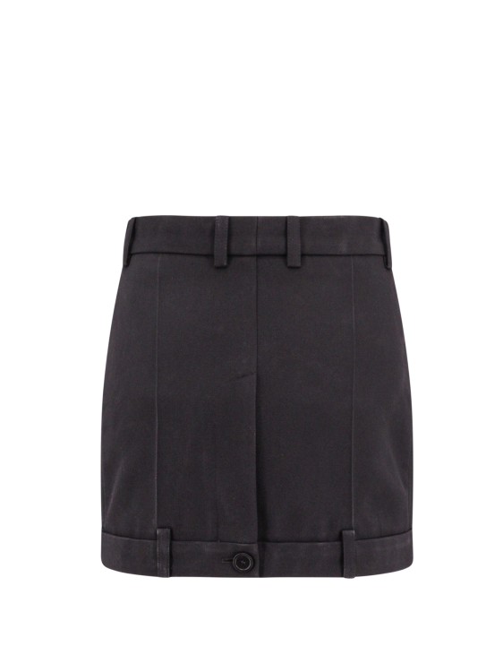 Shop Balenciaga Wool Deconstructured Skirt In Black