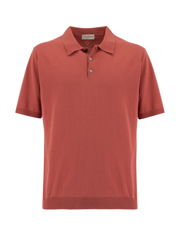 Ballantyne Knitted Polo Shirt In Brown