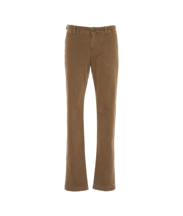 Jacob Cohen Bobby Slim-cut Chino Trousers In Brown