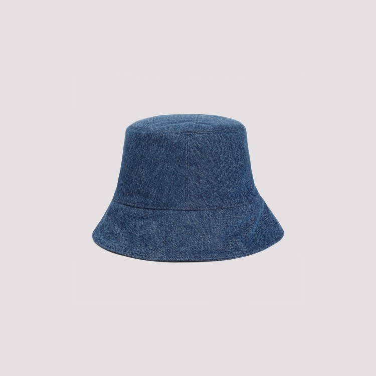 Shop Off-white Medium Blue Cotton Denim Bookish Bucket Hat