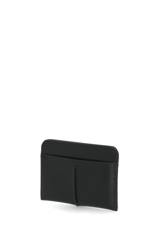 Shop Tod's Leather Card Holder In Black