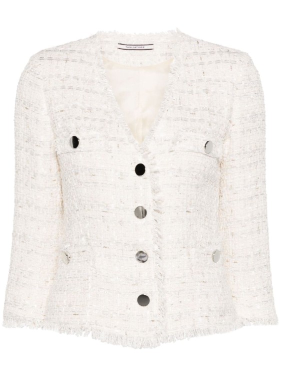 Tagliatore Single-breasted Jacket In White