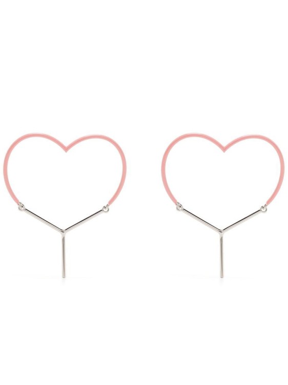 Y/project Multicolor Mini Y Heart Earrings In Multicolor