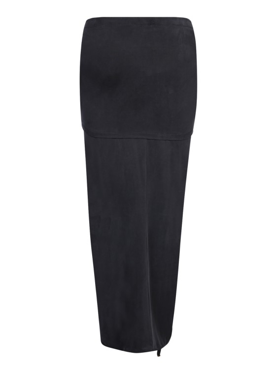 Shop Jacquemus Pareo-style Split Skirt In Black