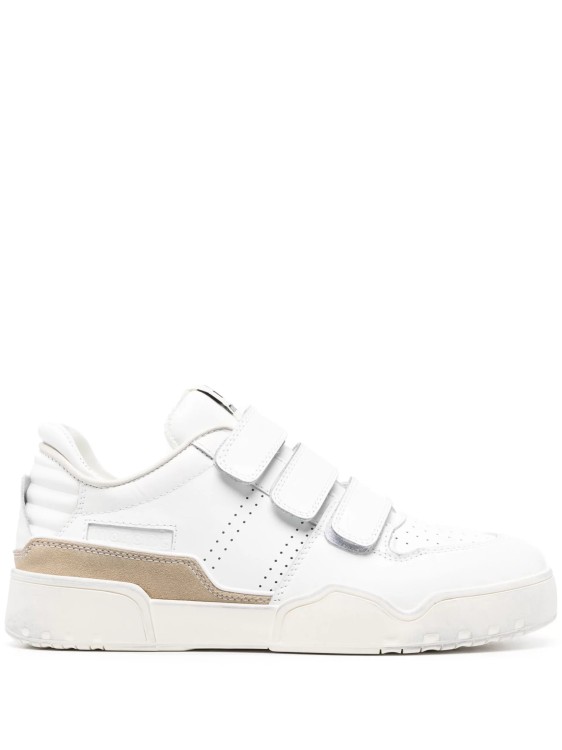 Marant Sneakers Emreeh Velcro White/beige In Neutrals