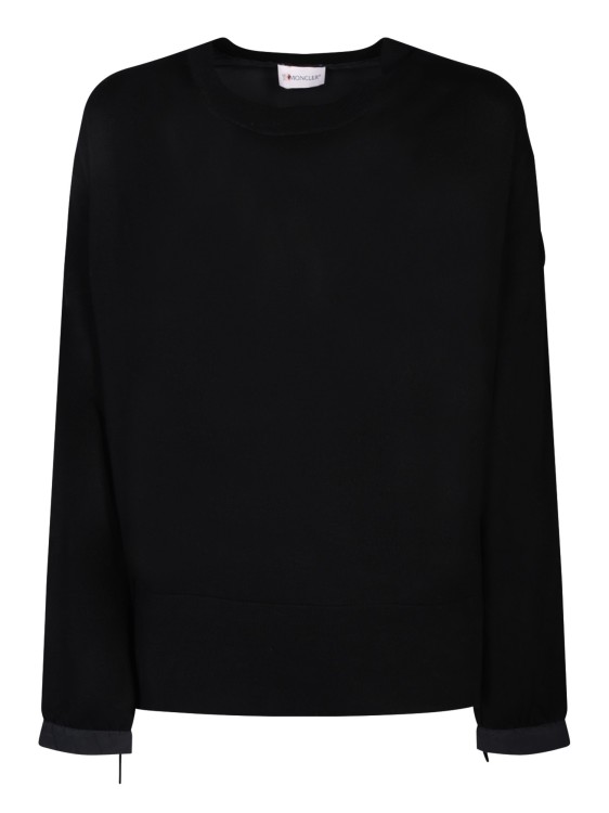 Moncler Cotton Pullover In Black