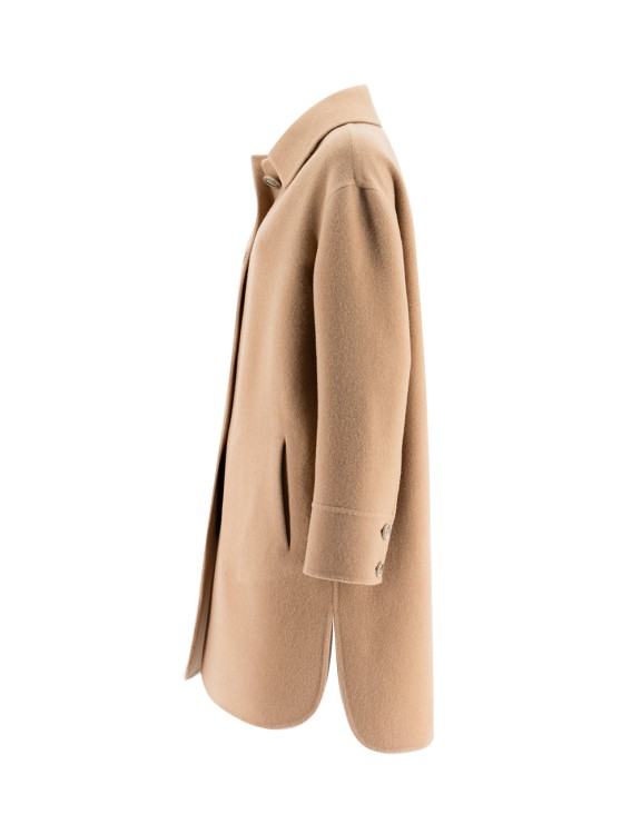 Shop Fedeli Beige Long Coat In Brown