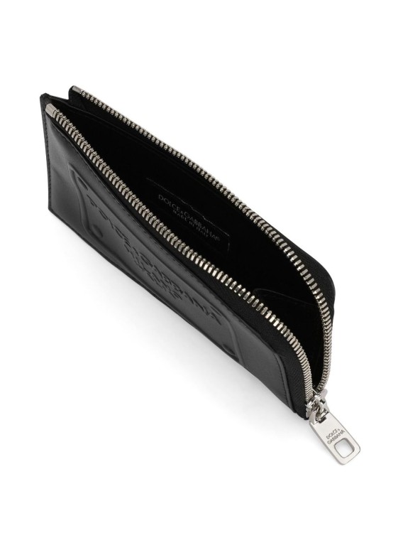Shop Dolce & Gabbana Logo-embossed Leather Wallet In Black