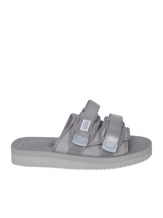 Shop Suicoke Sandals With Dual Adjustable Straps. Neoprene Lining. Non-slip Rubber Sole. In Grey