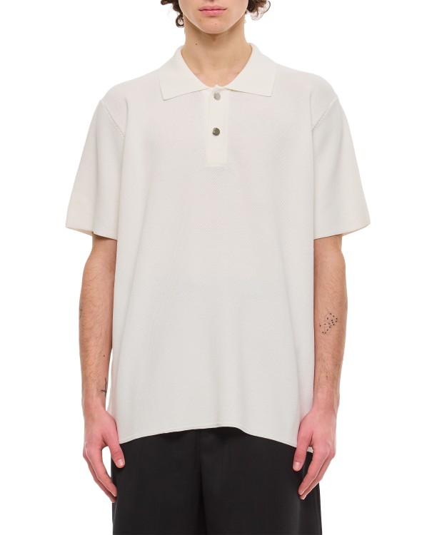 Jacquemus Maille Polo Shirt In White