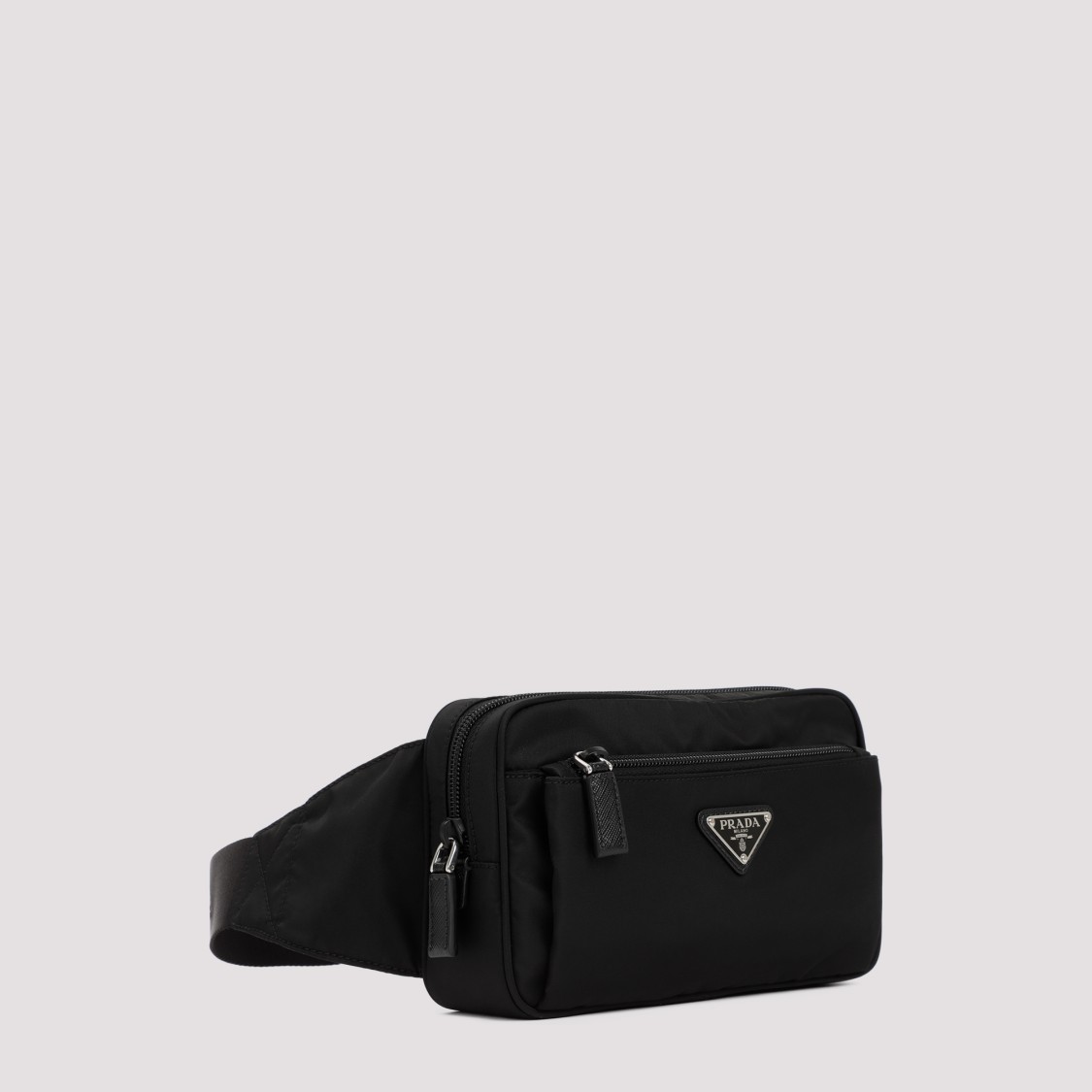Prada Men's Re-nylon Bumbag In Black