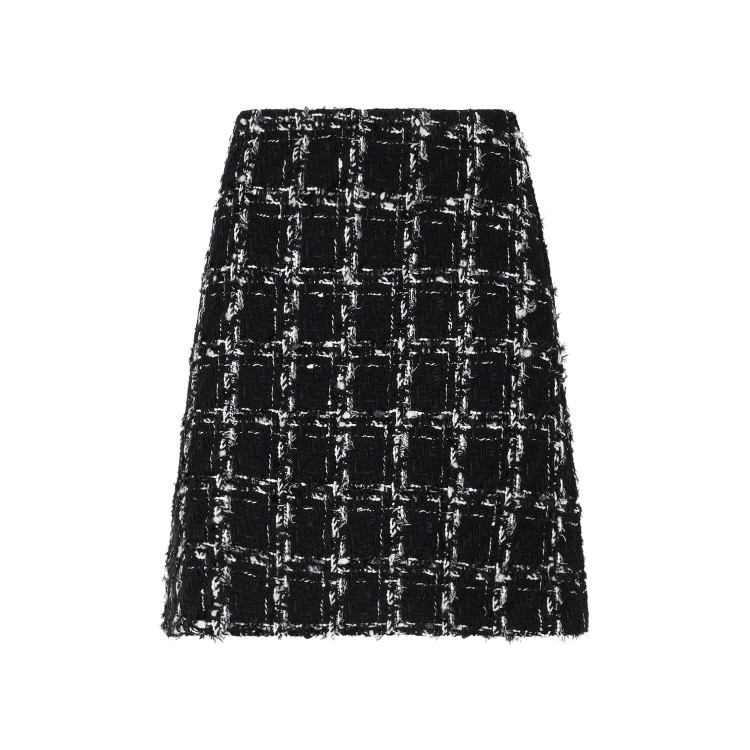 Shop Giambattista Valli Black And White Polyester Mini Skirt