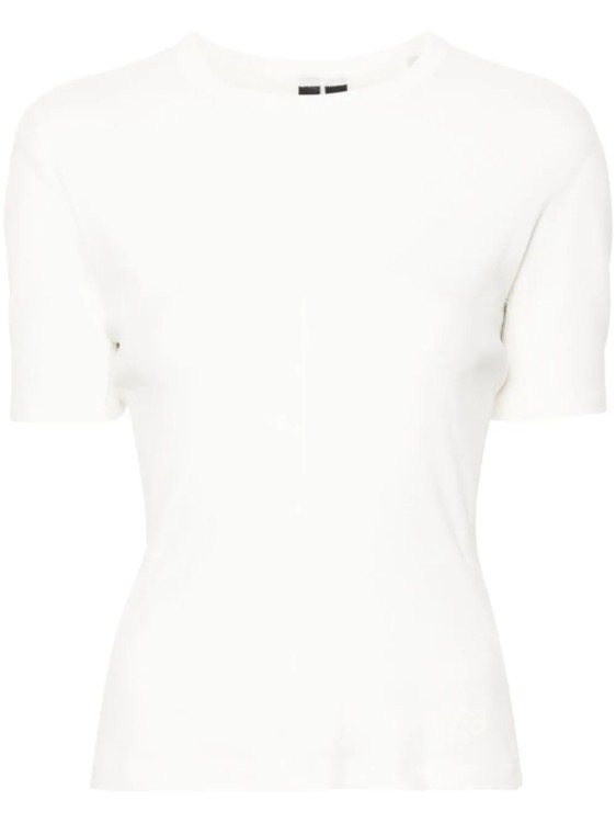 Shop Y-3 White Slim Cut T-shirt