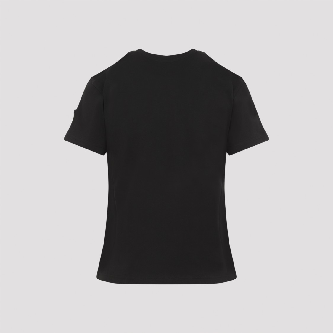 Shop Moncler Black Cotton T-shirt