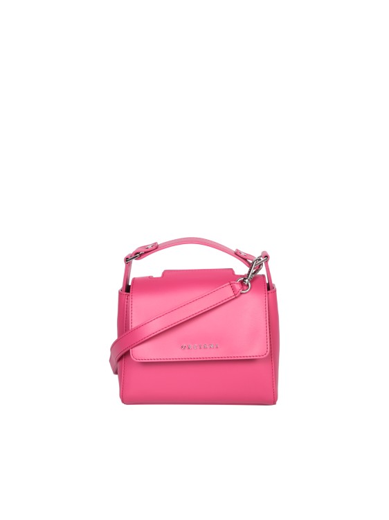 Shop Orciani Leather Hanlde Bag In Pink