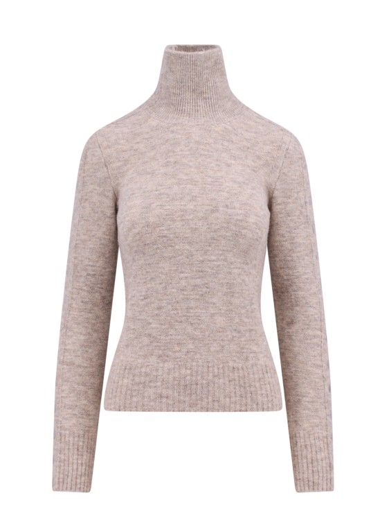 Shop Isabel Marant Alpaca Blend Sweater With Metal Buttons In Pink