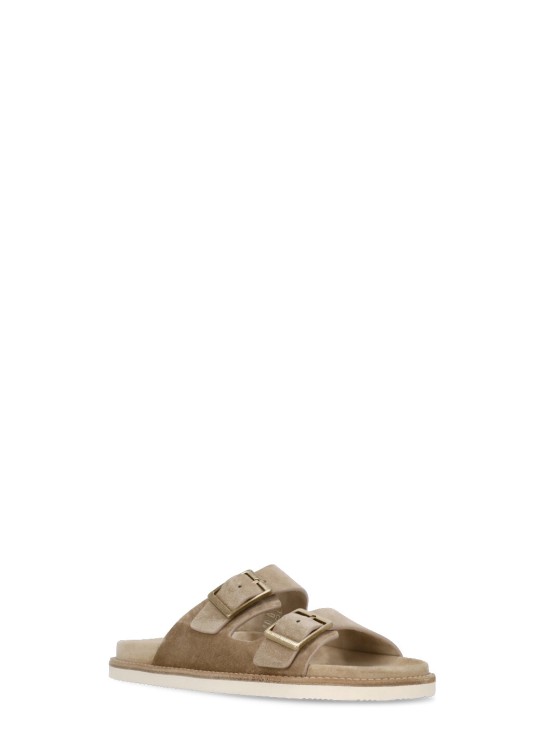 Shop Brunello Cucinelli Urban Slides Sandals In Brown