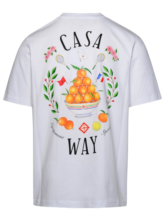 Shop Casablanca Home Way T-shirt In White