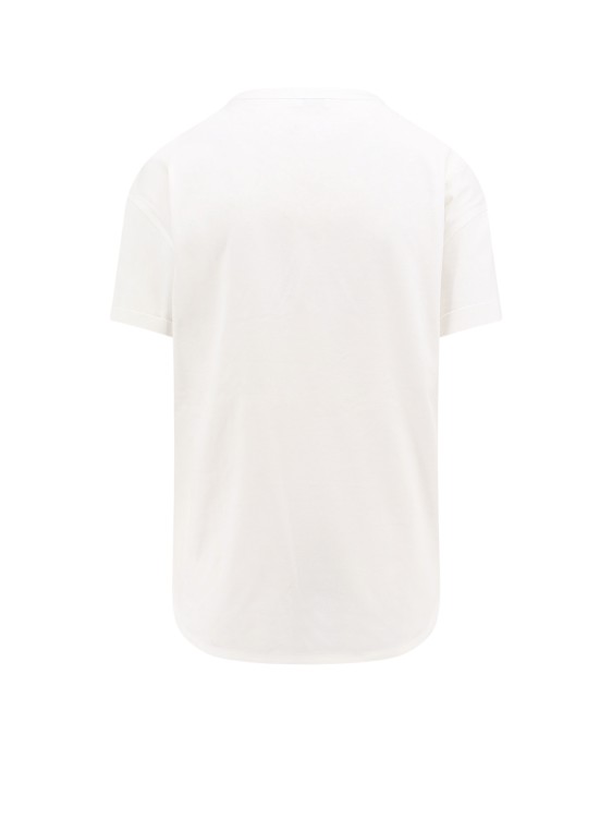 Shop Brunello Cucinelli Cotton T-shirt With Iconic Jewel Application In White