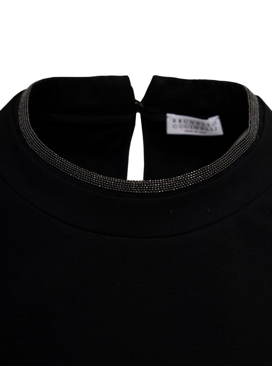 Shop Brunello Cucinelli Woman's Black Cotton T-shirt