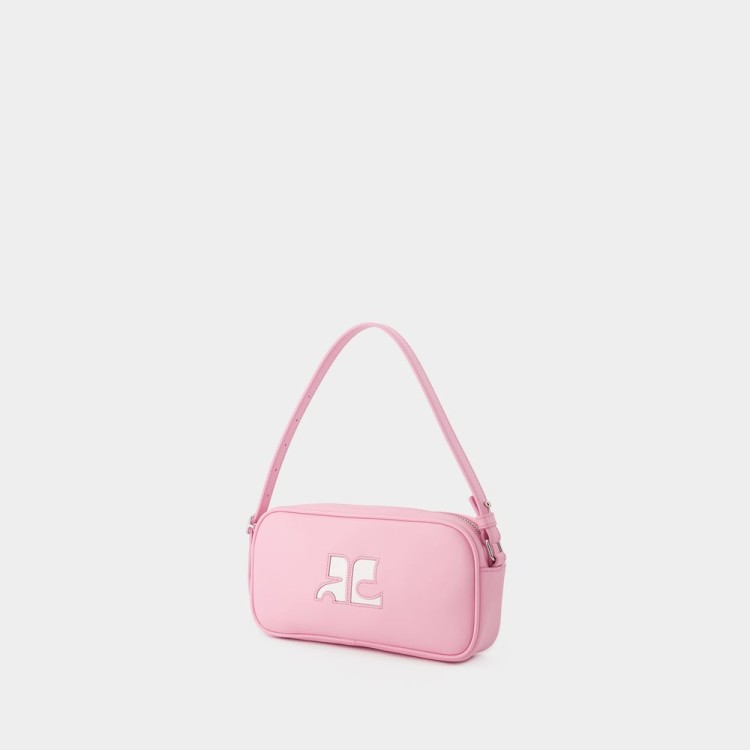 Shop Courrèges Baguette Hobo Bag - Leather - Candy Pink