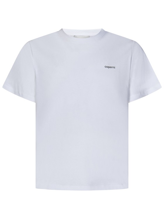 Shop Coperni Optical White Cotton Jersey T-shirt