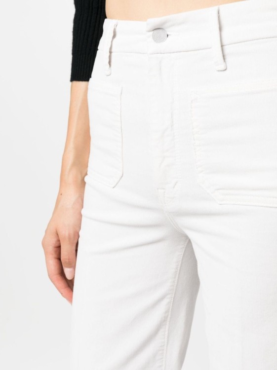 Shop Mother White Cotton Blend Jeans