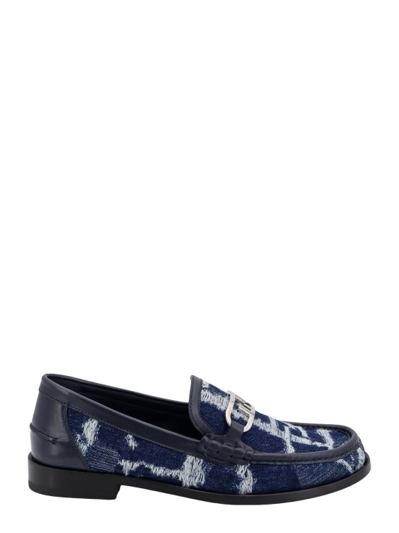Shop Fendi Loafer With O' Lock Detail In Blue